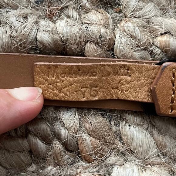 Massimo Dutti Women’s Braided Leather Belt – Tan / Gold– Size 75 (XS–S) main image 5